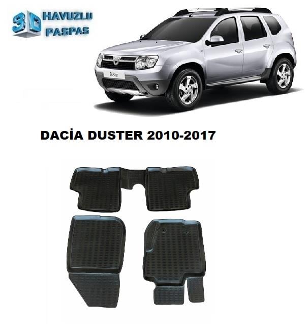 3D ARAÇ PASPASI (SİYAH) (4 PARÇA) DACIA DUSTER 2017-2020