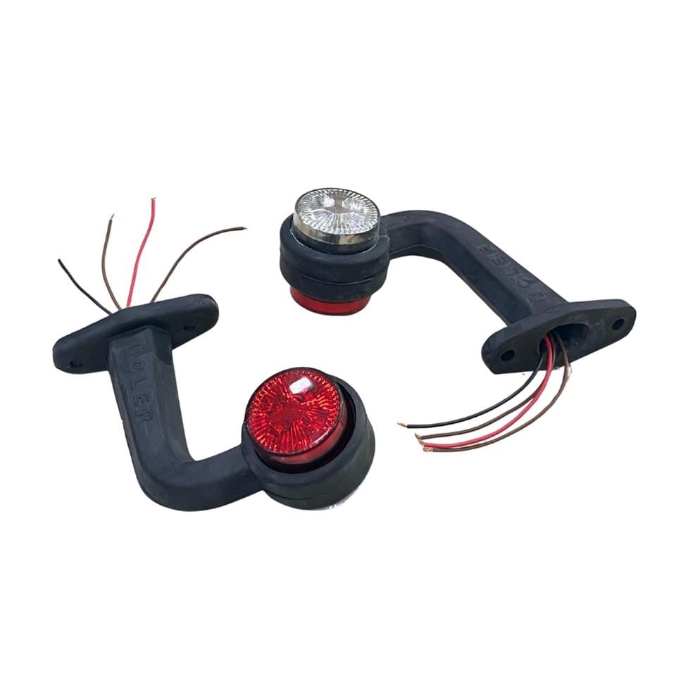 24V BOYNUZ TAKOZ LAMBASI ORTA EĞRİ (LEDLİ) (KIRMIZI-BEYAZ) (SAĞ-SOL)