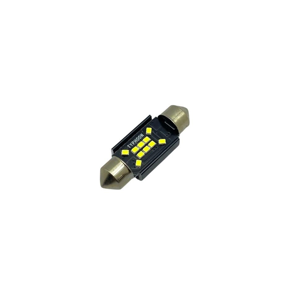 12V SOFİT AMPUL LED 10 LEDLİ 6000K CANBUS (36 MM) (1 AD)