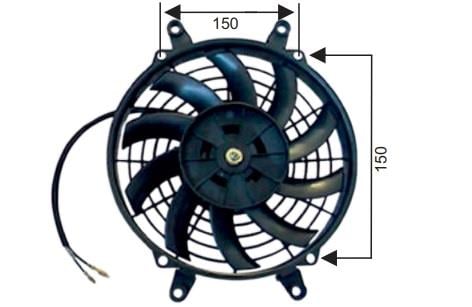 12V FAN MOTORU EMİCİ AKSİYEL 9 
