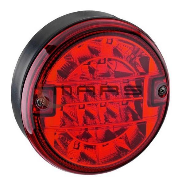 MARS 24V ARKA SİS LAMBASI YUVARLAK KIRMIZI (20 LEDLİ) (140*60 MM)