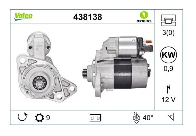 VALEO 12V MARŞ MOTORU 9 DİŞ 0.9 KW AUDI-SEAT-SKODA-VW (TERS)