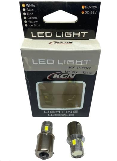 12V-24V 67-93 AMPUL BEYAZ (6 LEDLİ) (COB LED) (MERCEKLİ) FLAŞLI ÇAKAR (2 AD)
