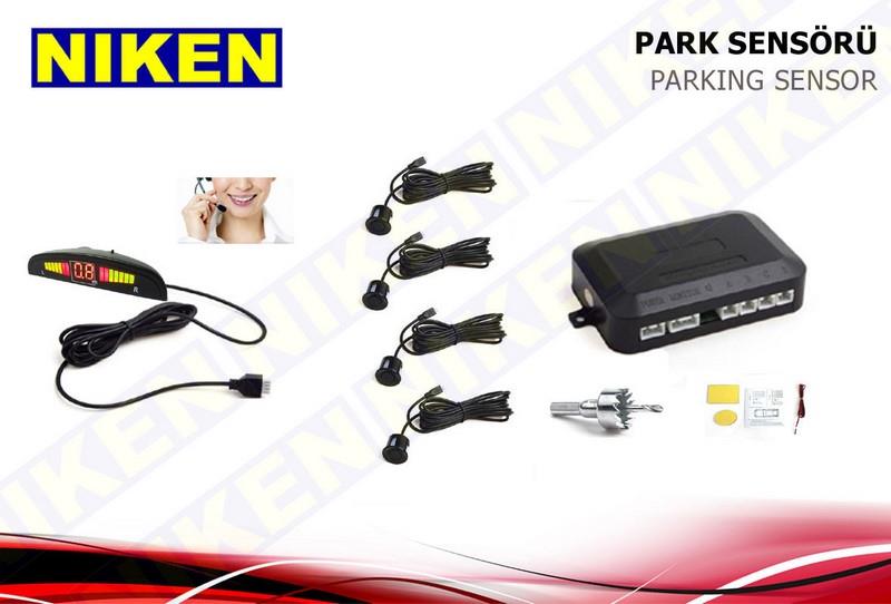 PARK SENSÖRÜ SES İKAZLI+OVAL GÖSTERGELİ (KONUŞAN) (18.5 MM) SİYAH