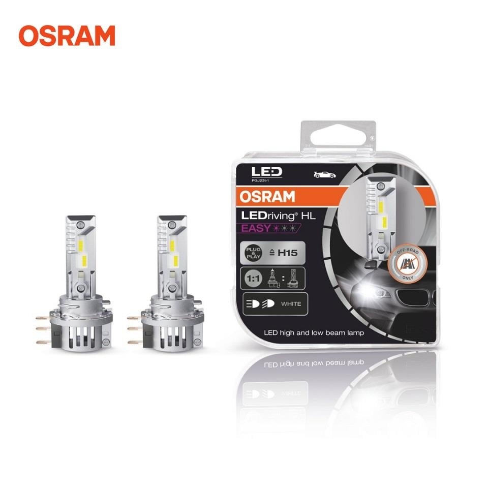 OSRAM 12V H15 XENON LED FAR AMPUL SETİ 6500K