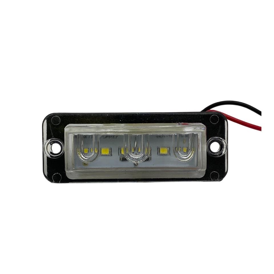 12V-24V BASAMAK-PLAKA LAMBASI LED YM GÖMME UNIVERSAL BEYAZ E9 (75*28 MM)