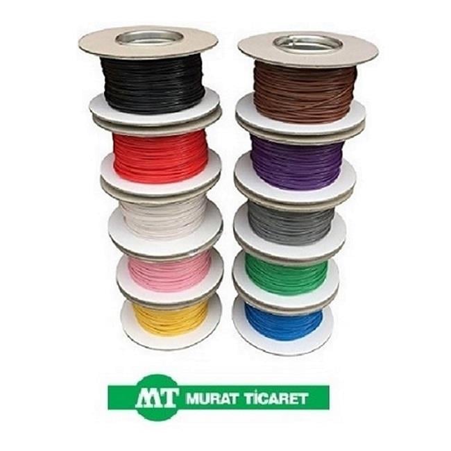 MURAT 0.75 MM TESİSAT KABLOSU (KALAYLI) (MOR) (1 MT)