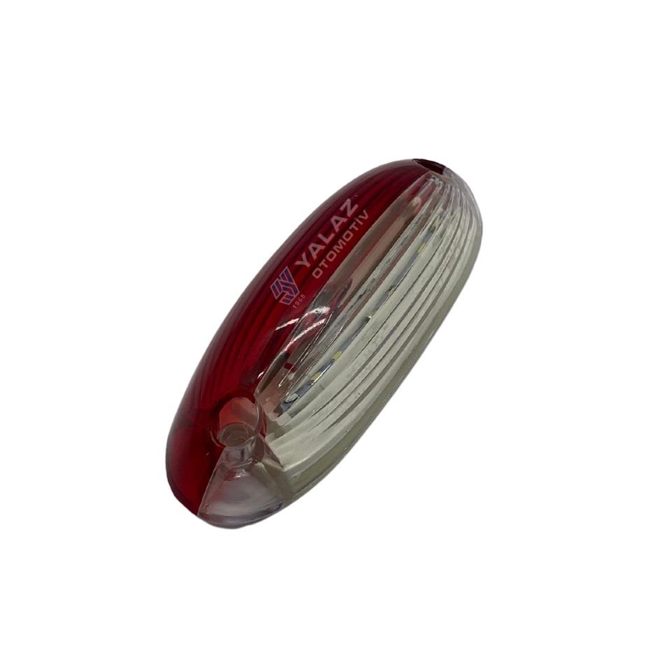 12V-24V TAMPON İZ LAMBASI-PLAKA LAMBASI 18 LEDLİ (KIRMIZI-BEYAZ) UNIVERSAL