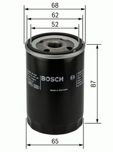 BOSCH YAĞ FİLTRESİ NISSAN MICRA 1.3 16V