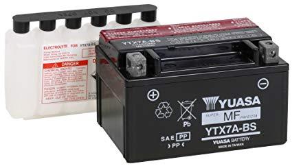 YUASA 12V 6 AH MOTOSİKLET AKÜSÜ 90 A (EN) (150*87*93) (YTX7A-BS) (TERS)