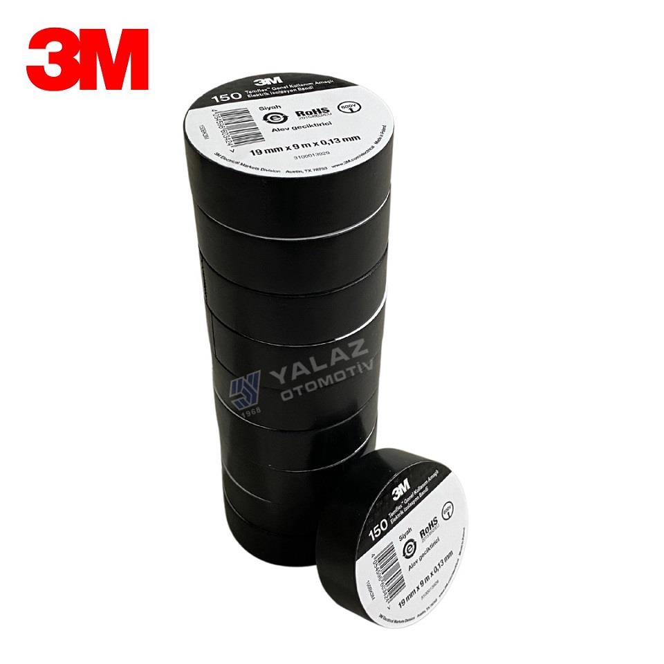 3M İZOLE BANT 18 MM SİYAH (POLONYA) (10 ADET)