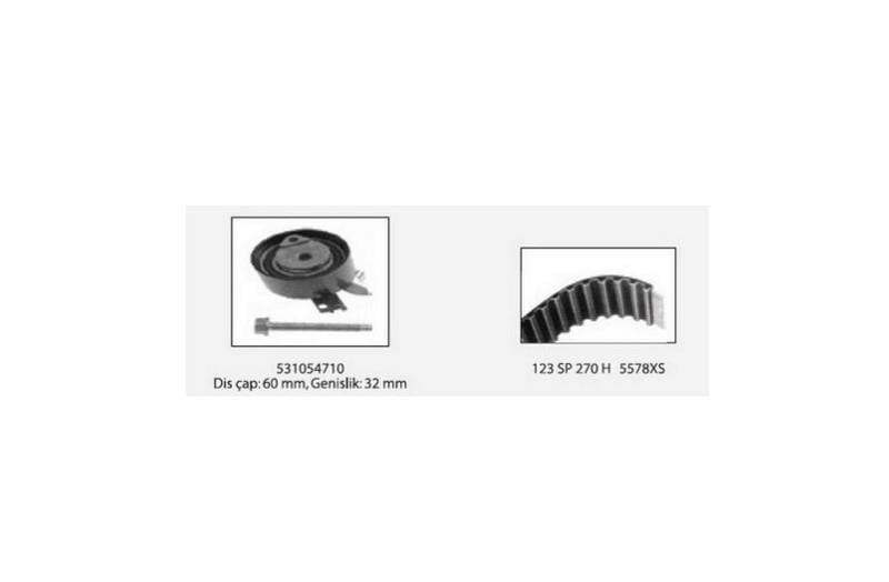 GIS EKSANTRİK KAYIŞ SETİ (TRİGER) RENAULT CLIO/KANGOO/MEGANE 1.5 DCI