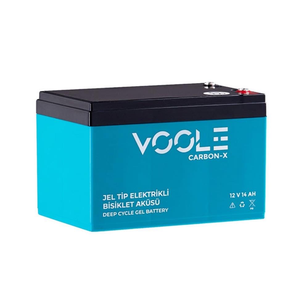 VOOLE 12V 14 AH ELEKTRİKLİ BİSİKLET AKÜSÜ DEEP CYCLE GEL BATTARY CARBON-X (150*97*95) (4.3 KG)