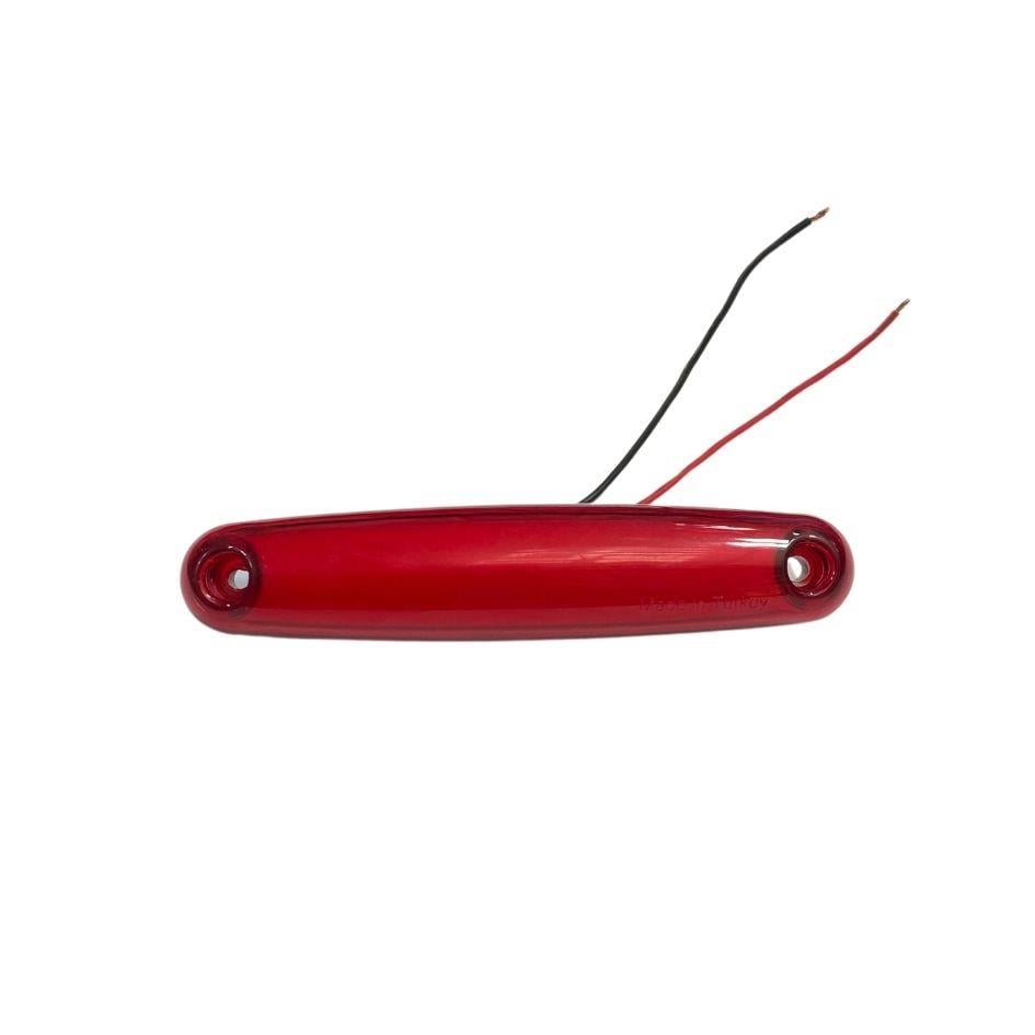 12V PARMAK LAMBA NEON LEDLİ KABLOLU KIRMIZI (118*23 MM) 