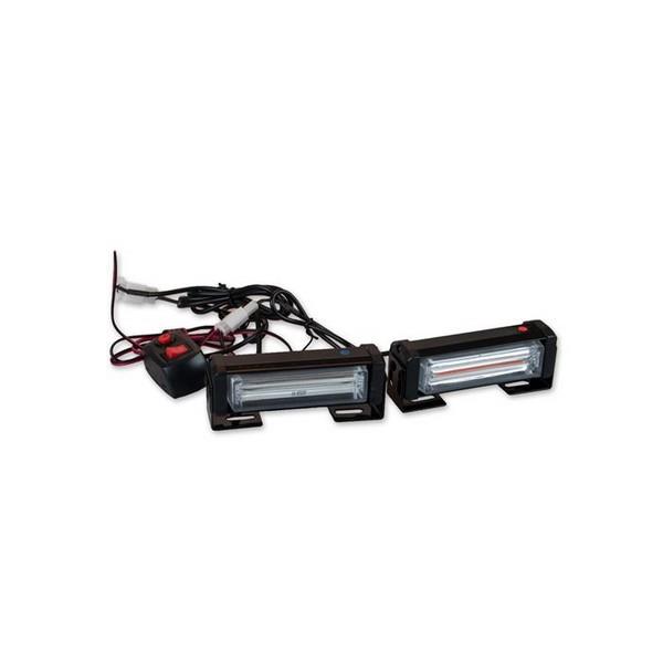 12V ÇAKAR LAMBA (6 FONKSİYONLU) ( COB LED) KIRMIZI/MAVİ (2 AD) (165 MM)