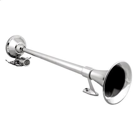 SEGER 12V-24V HAVALI KORNA TEKLİ KROM 637 MM (MARİN)