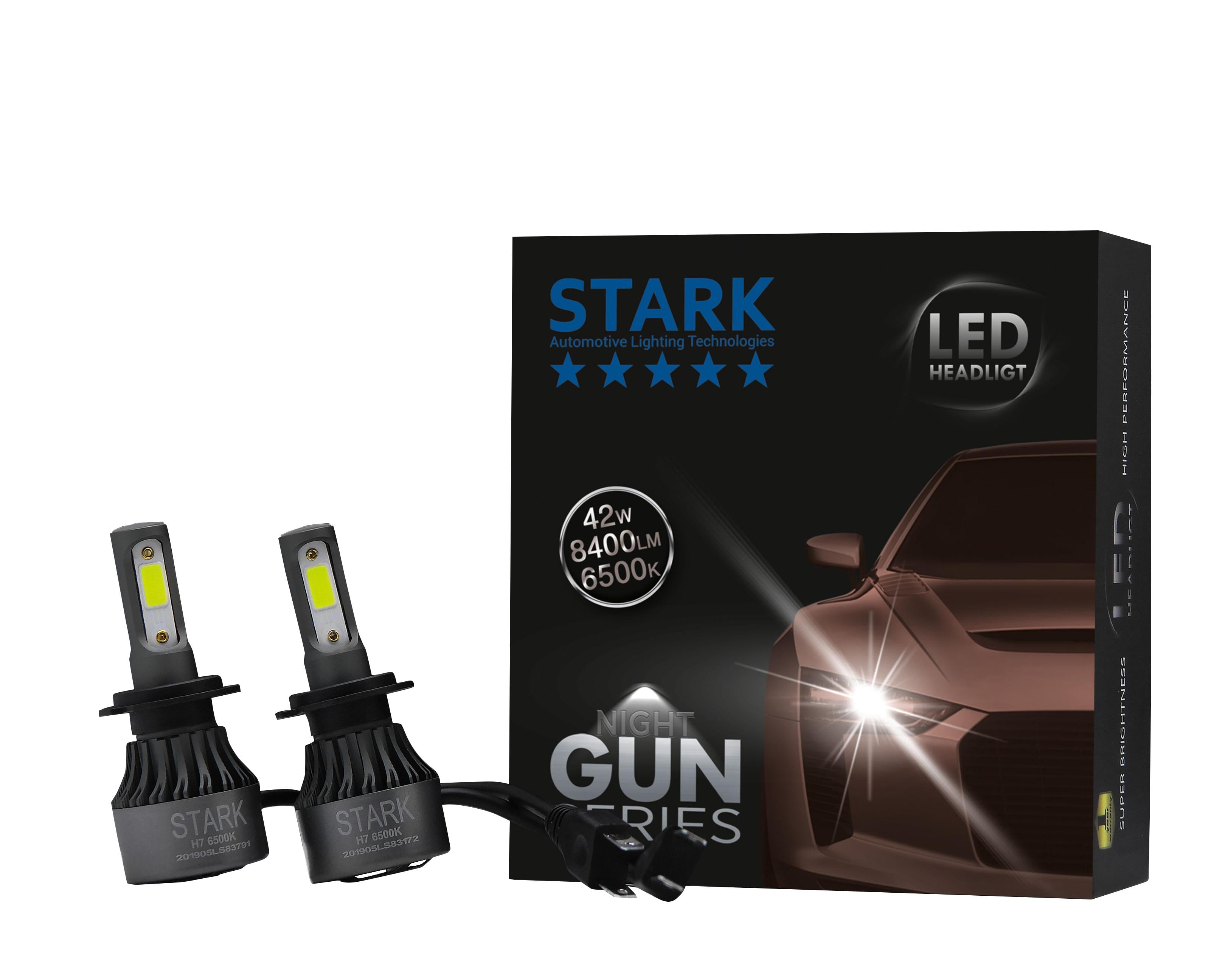 12V-24V H7 XENON LED FAR AMPUL SETİ 42W 6500K 8400 LÜMEN COB LED