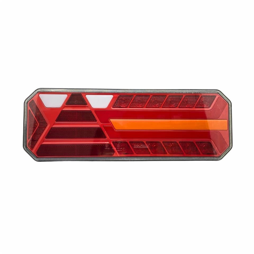 WOLFRAM 12V-24V STOP LAMBASI (NEON LEDLİ-KAYAR SİNYALLİ) (6 FONKSİYONLU) (400*145*45 MM) E9 SAĞ