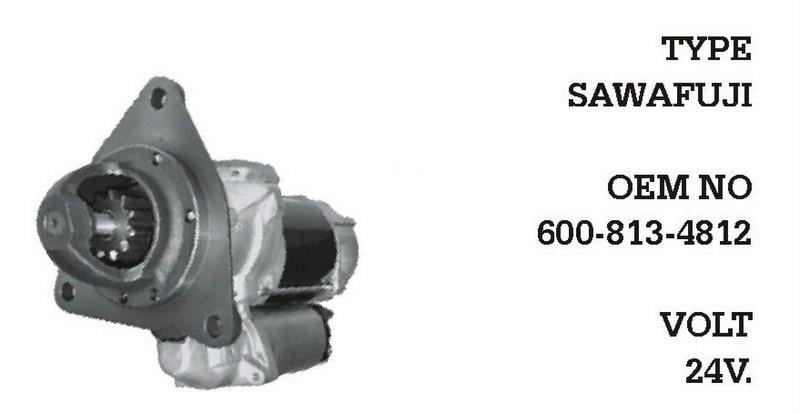 24V MARŞ MOTORU SAWAFUJI TİPİ 11 DİŞ 11 KW KOMATSU D95/D150/D155/D355 DOZER
