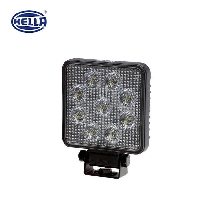 HELLA 10V-30V ÇALIŞMA LAMBASI KARE 9W 6500K 1000 LÜMEN (9 LEDLİ) (100*100*34 MM)