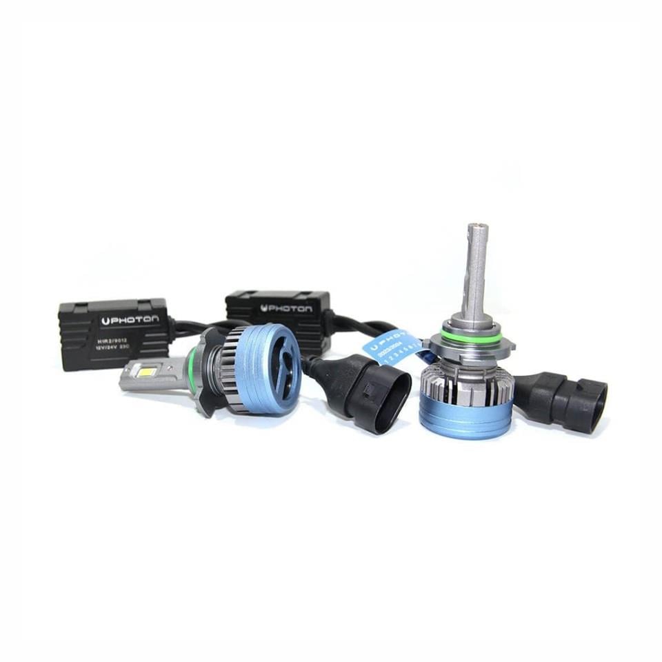 PHOTON 12V-24V HIR2 CSP LED XENON FAR AMPUL SETİ BLACK KATANA 6000K 12000 LÜMEN CANBUS (9012)