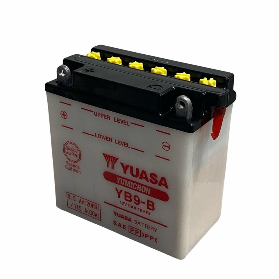 YUASA 12V 9 AH MOTOSİKLET AKÜSÜ 130 A (EN) (138*77*131) (YB9-B) (+/-) ** TERS **