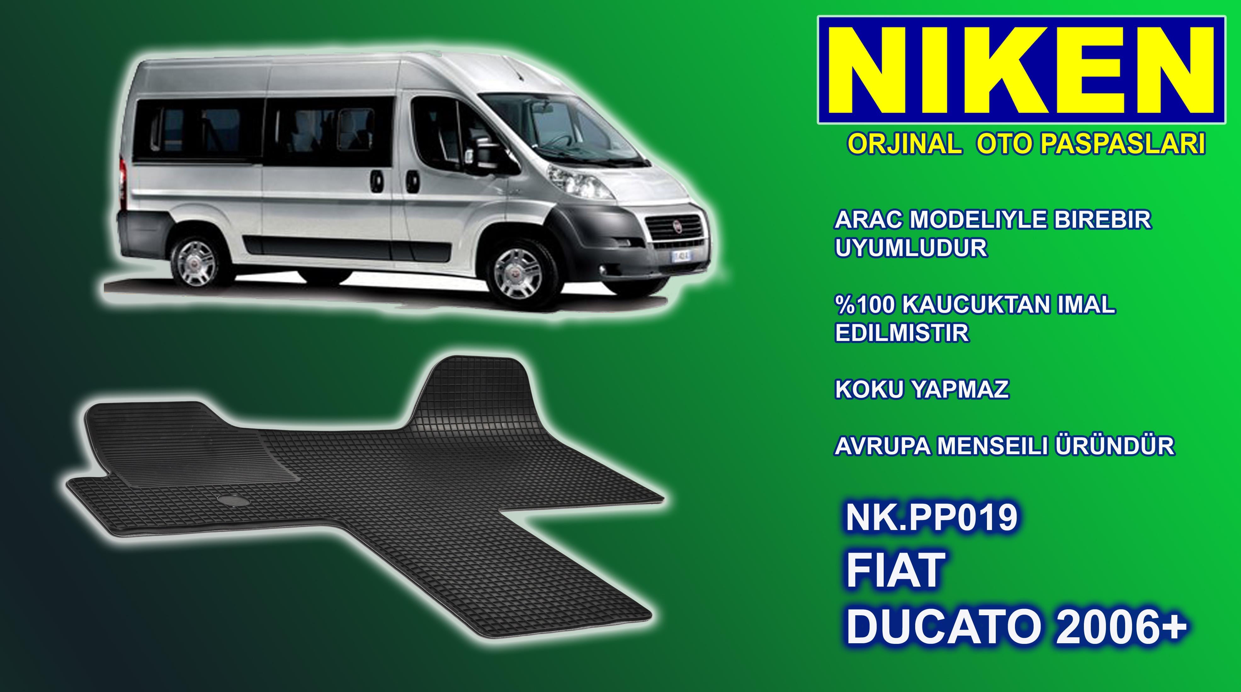 ARAÇ PASPASI KAUÇUK (SİYAH) (TEK PARÇA) FIAT DUCATO 2006 >