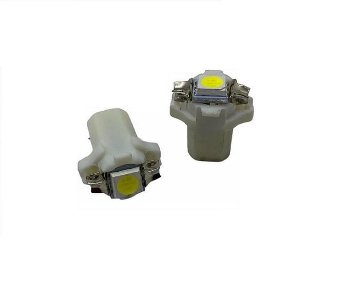 12V DUYLU GÖSTERGE AMPULÜ DİPSİZ (TEK LEDLİ) BEYAZ (2 AD)