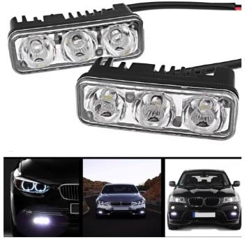 12V GÜNDÜZ SÜRÜŞ LAMBASI SİNYALLİ 3 LEDLİ (87*31 MM) (2 AD)