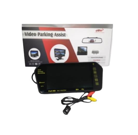 12V ARAÇ İÇİ AYNAYA MONTAJ LCD EKRAN (7 '') + KAMERA (GECE GÖRÜŞLÜ) + USB