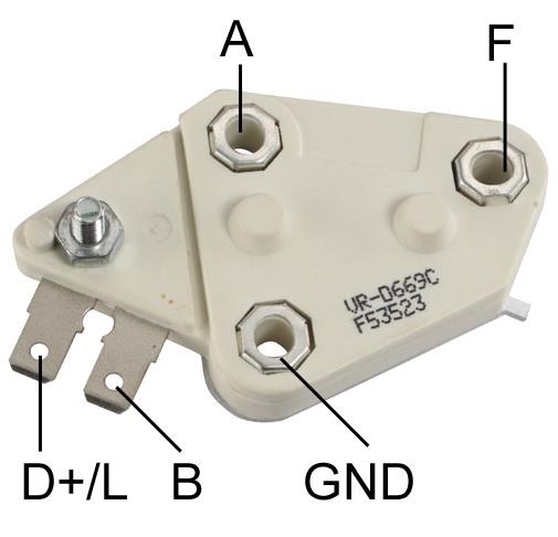 12V TAŞ KONJEKTÖR DELCO TİPİ (CIVATALI)