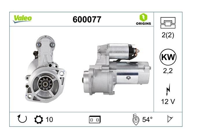 VALEO 12V MARŞ MOTORU 10 DİŞ HYUNDAI H1/STAREX-KIA BONGO