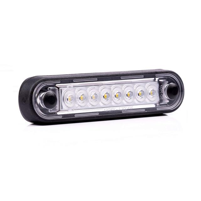 FRISTOM 12V-36V PARMAK LAMBA 8-LEDLİ KABLOLU BEYAZ (120*28 MM) E9