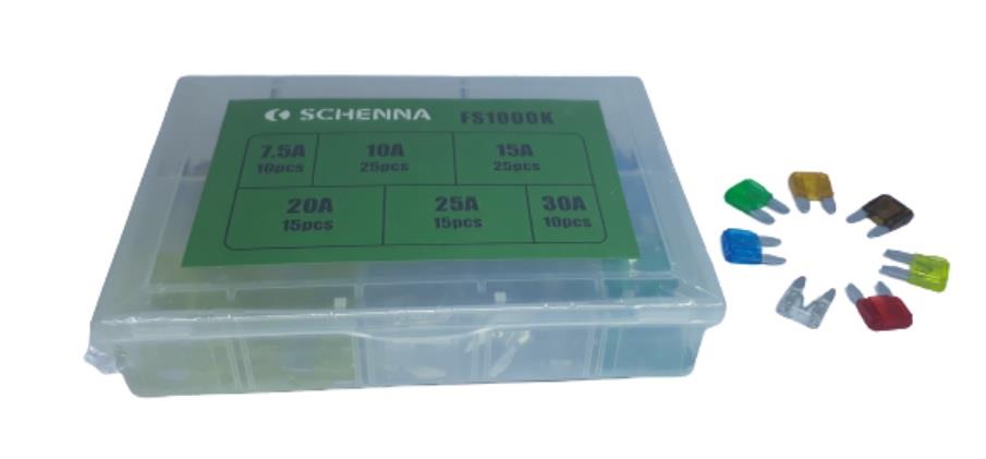 MİNİ BIÇAK SİGORTA KARIŞIK (7.5 A*10 A*15 A*20 A*25 A*30 A) (100 AD)