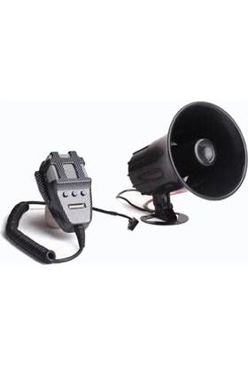 12V ELECTRONIC SİREN MEGAFONLU 3 SESLİ 40 W