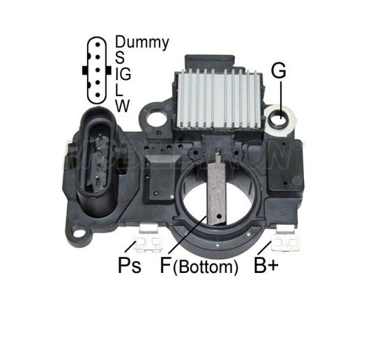 24V KÖMÜRLÜ KONJEKTÖR MITSUBISHI TİPİ (5 FİŞ) (W-L-IG-S-D) (GENİŞ HAVUZ) FORD-RENAULT-VOLVO