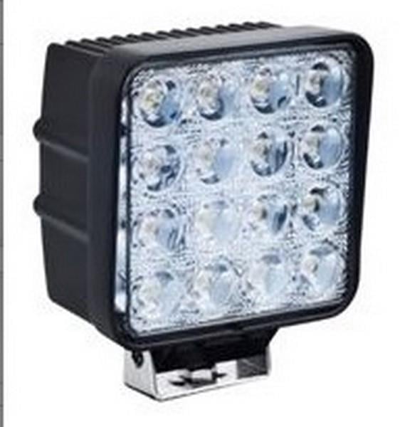 10V-30V ÇALIŞMA LAMBASI (16 X 3W POWER LEDLİ) KARE (110 MM)