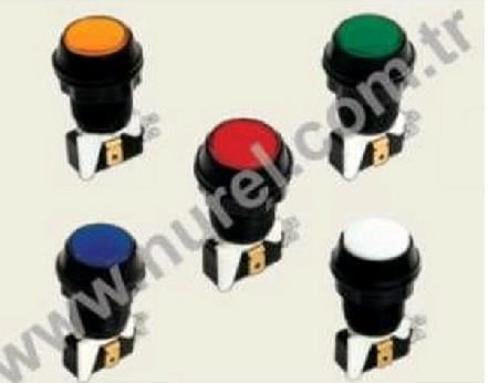 HAVALI KAPI BUTONU IŞIKLI (23 MM) YEŞİL