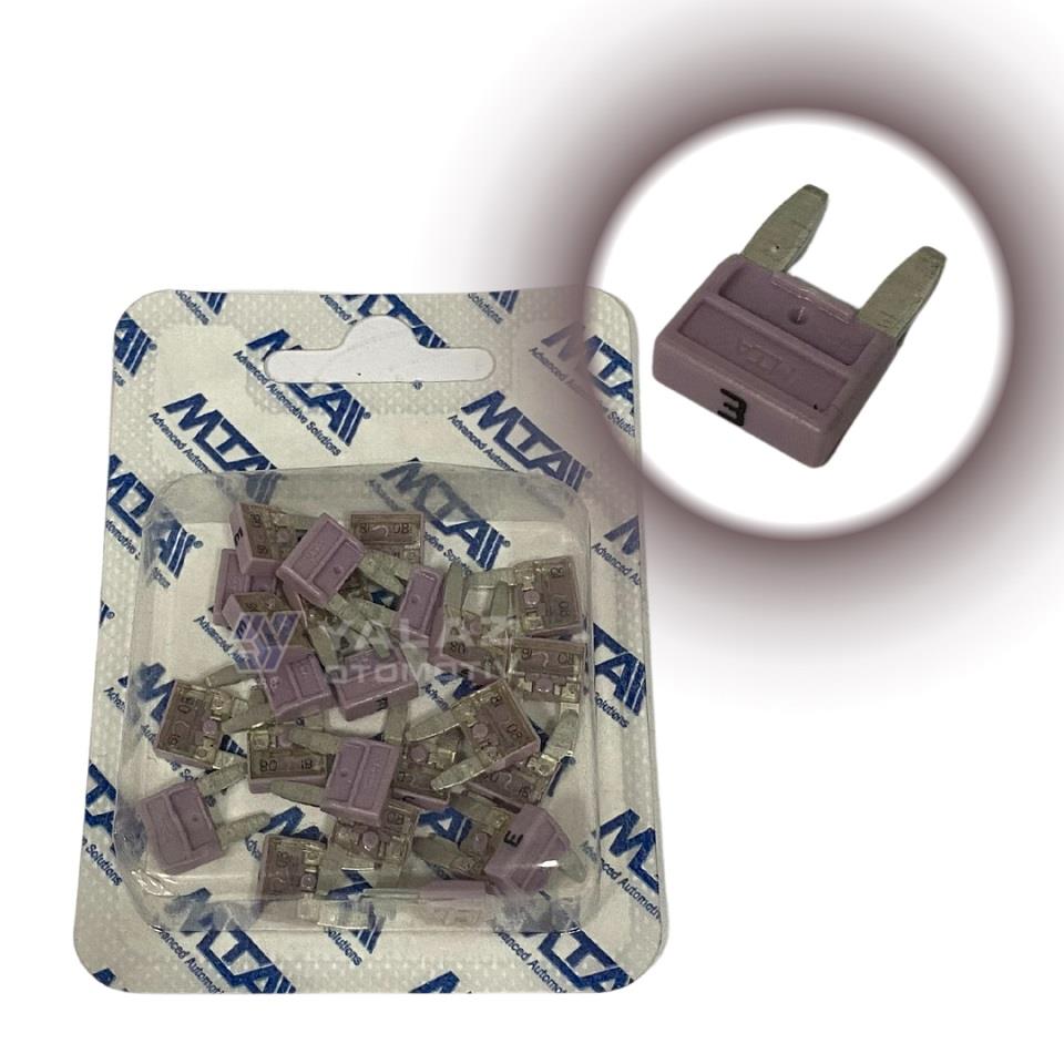 MTA MİNİ BIÇAK SİGORTA 3 A (25 ADET) (11*16 MM)