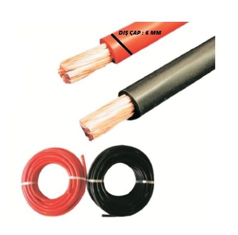 MURAT 10 MM AKÜ KABLOSU (SİYAH) (1 MT)