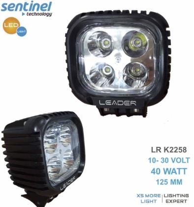 10V-30V ÇALIŞMA LAMBASI KARE LED (125 MM) (4 X 10W)