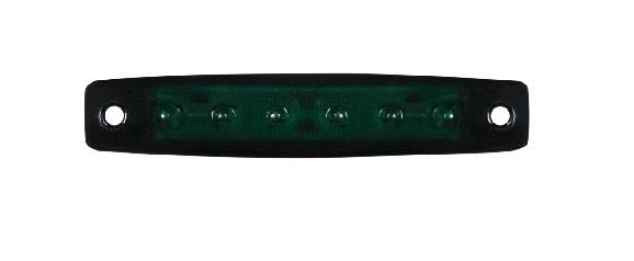 24V PARMAK LAMBA 6-LEDLİ YEŞİL (96*20 MM)