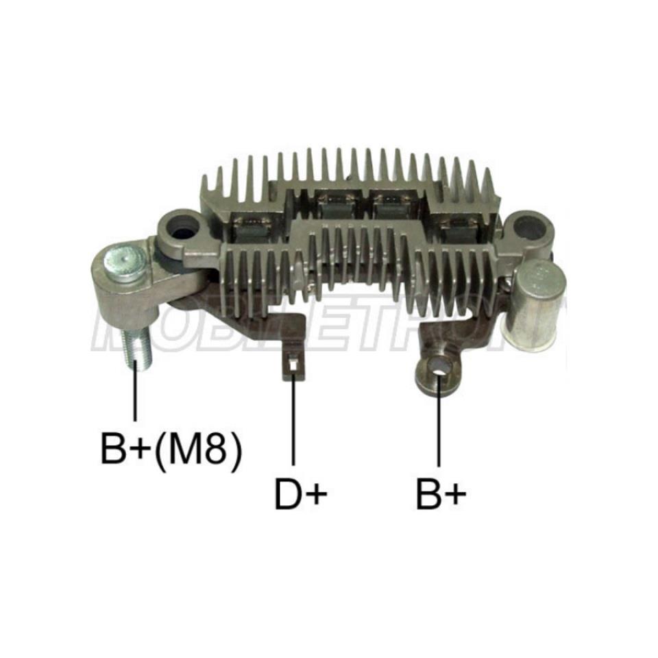 DİYOT TABLASI  TARAK 90 MM 8 DİYOT (M8 SOL CIVATA) TERS (İKAZ DİYOTLU) GENİŞ