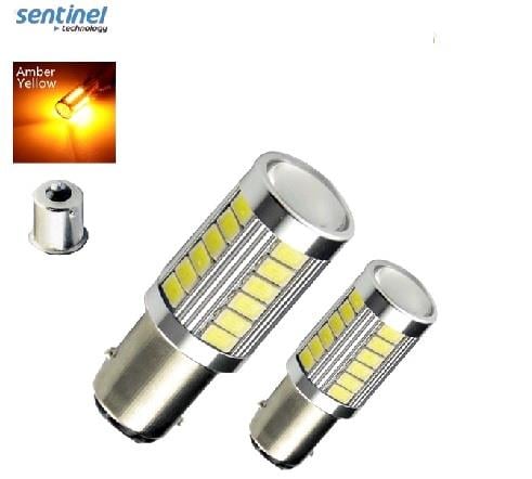 12V 93 AMPUL 33 LEDLİ SARI (MERCEKLİ) CB (2 AD)