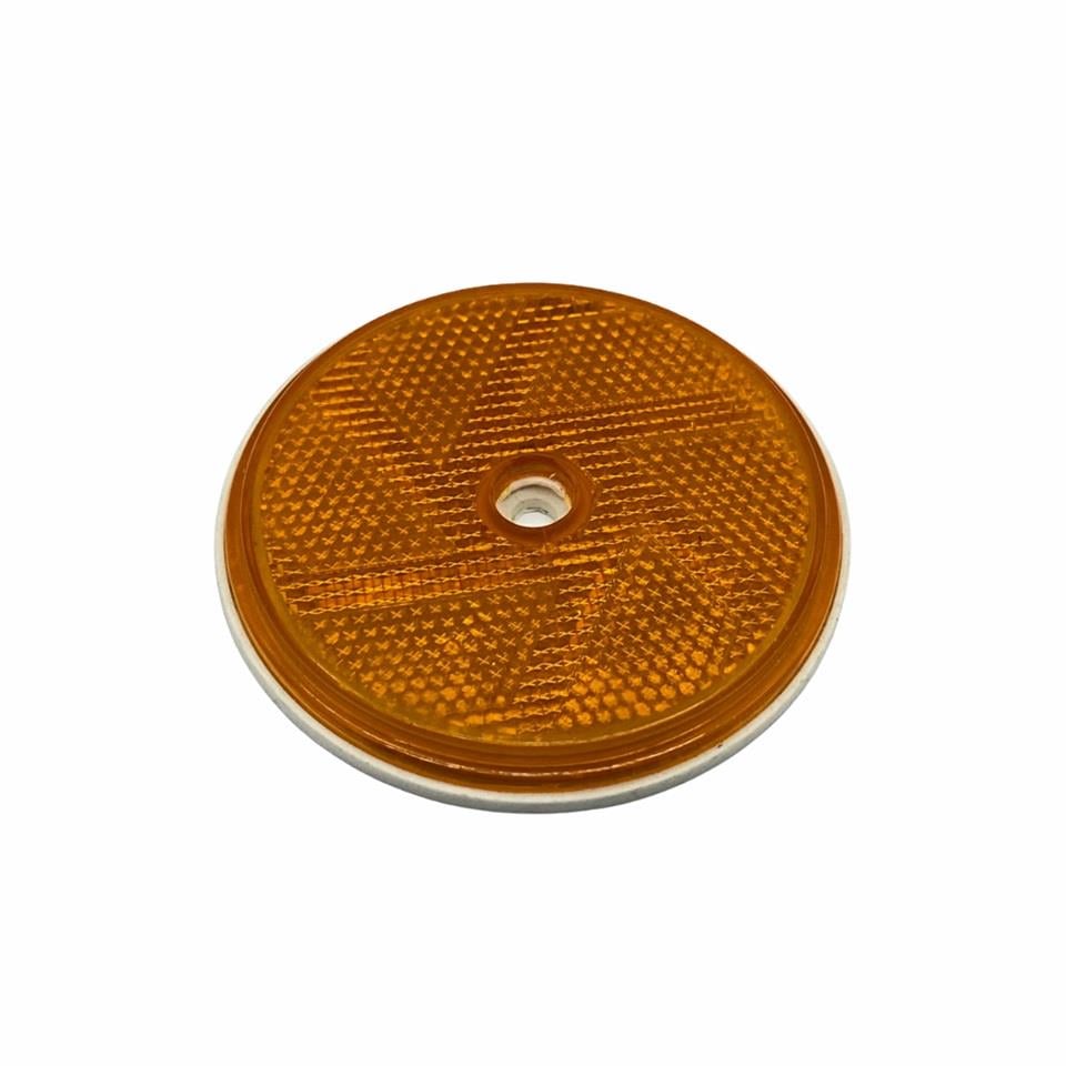 YUVARLAK REFLEKTÖR DELİKLİ SARI (82 MM)