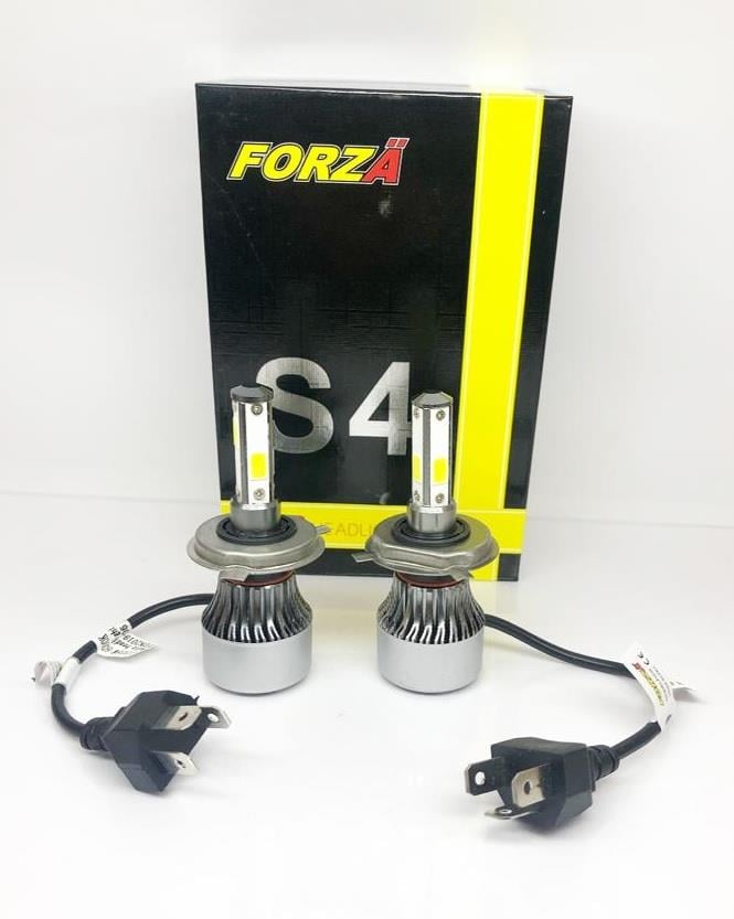 9V-32V H4 XENON FAR AMPUL SETİ 4 LEDLİ 6000K 8000 LÜMEN (COB LED) 
