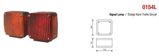 TRAFİK SİNYAL LAMBASI (KARE) DODGE