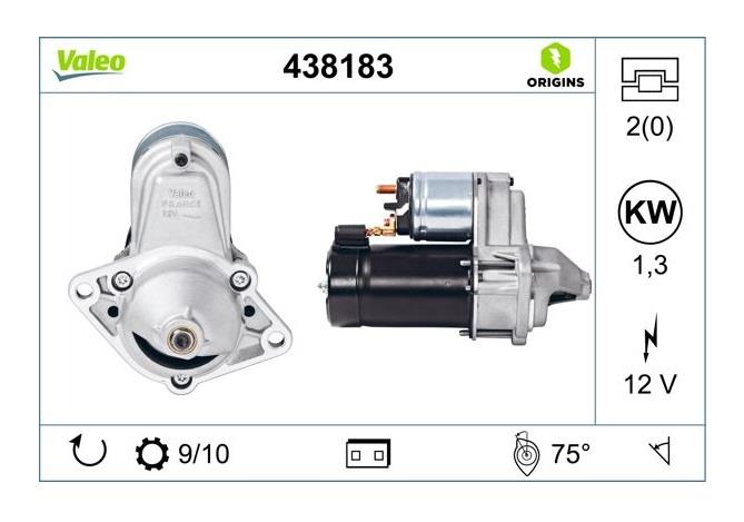 VALEO 12V MARŞ MOTORU 10 DİŞ 1.3KW CHEVROLET AVEO/KALOS/LACETTİ-DAEWOO-OPEL COMBO/CORSA/ASTRA/VECTRA