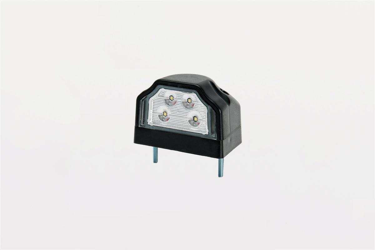 FRISTOM 12V-24V PLAKA LAMBASI 4 LEDLİ (SİYAH) E9