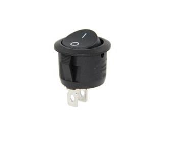 TUŞLU ANAHTAR YUVARLAK (20 MM) (2 FİŞ) (ON)-OFF YAYLI